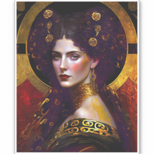 Adesivo Klimt Inspirou o Sticker Rainha Deusa