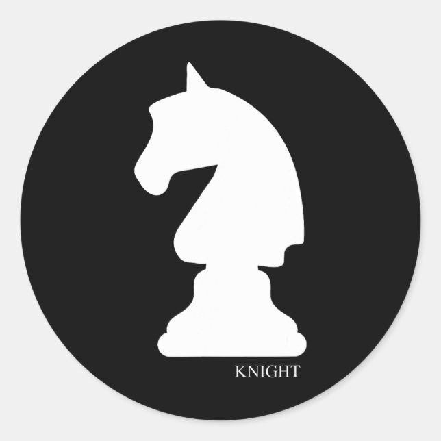 Adesivo Knight Chess Piece Group Costume Chess Club Chess (Frente)