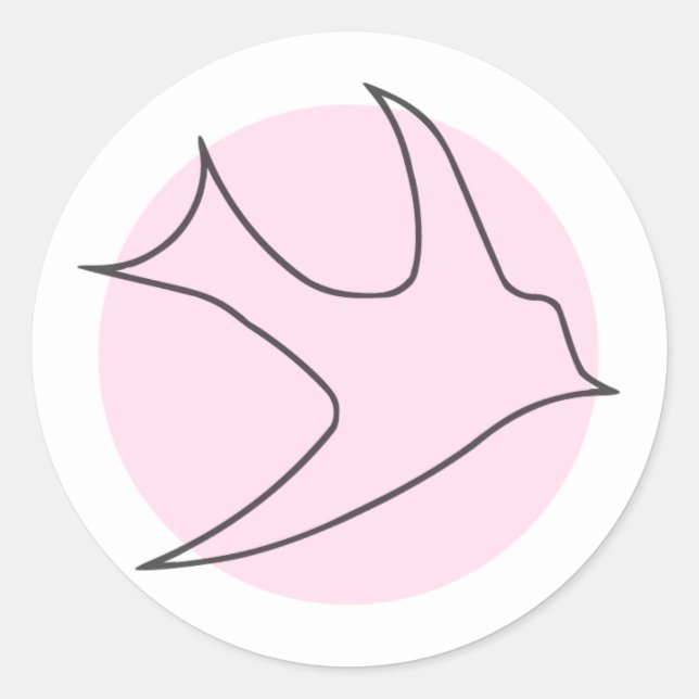 Adesivo Knight Round Sticker (Rosa) (Frente)