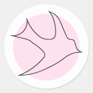 Adesivo Knight Round Sticker (Rosa)