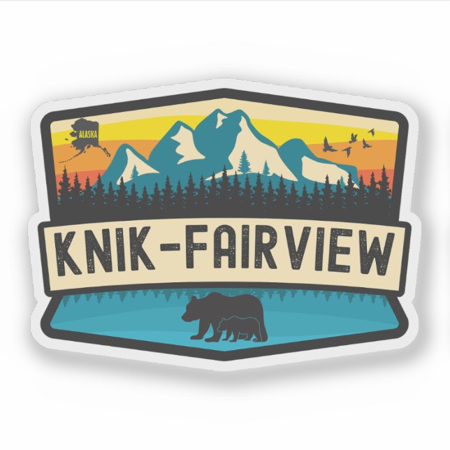 Adesivo Knik-Fairview, Alasca (Frente)
