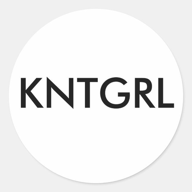 Adesivo Knit Girl Sticker (Frente)