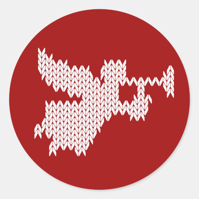 Adesivo Knit Tumpet Angel Natividade Religiosa Cristã (Frente)