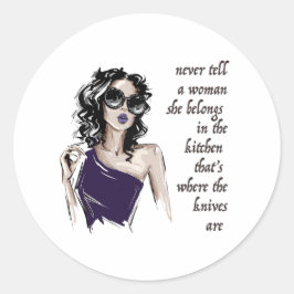 Adesivo Knives de cozinha pertencem