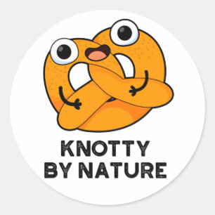 Adesivo Knotty Por Nature Cute Pretzel Pun