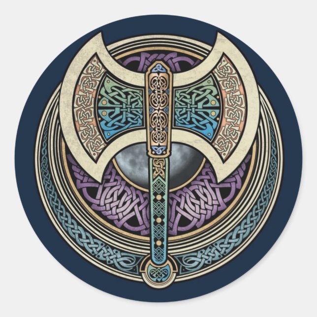 Adesivo Knotwork Labrys Stickers (Frente)