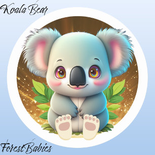 Adesivo Koala Bear 🐨 australiana Woodland Nature Animal