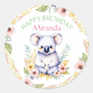 Adesivo Koala Bear Pensava Que O Aniversário Era Personali