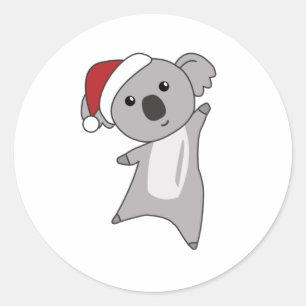Adesivo Koala Christmas Snow Winter Animais Koalas