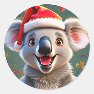 Adesivo Koala Claus: Espalhando O Vosso Natal Abaixo!