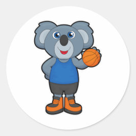 Adesivo Koala como jogador de basquetebol