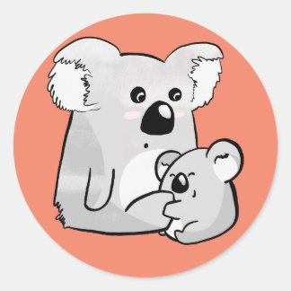 Adesivo Koala e Baby