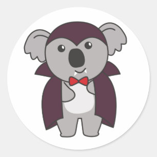 Adesivo Koala Halloween Curioso Devil Kids Vampire Costume