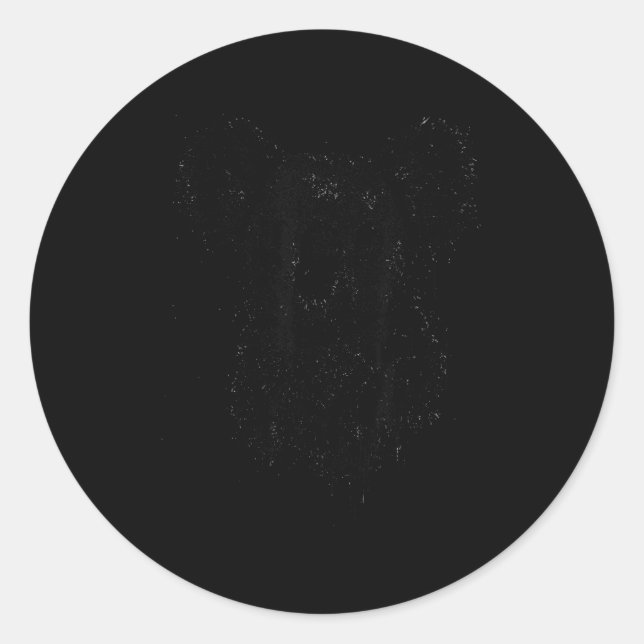 Adesivo Koala Ink Art Australian Wildlife Rtrait Nge Koala (Frente)