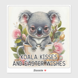 Adesivo Koala Kisses E Desejos De Páscoa - Páscoa Sticker