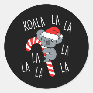 Adesivo Koala La La - Aussie Xmas Pun Funny Australiano