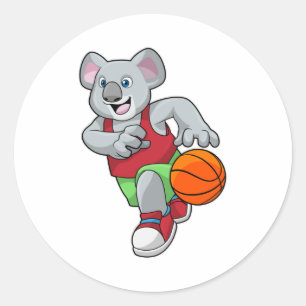 Adesivo Koala no basquetebol