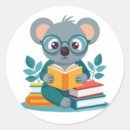 Adesivo Koala Reading Books Education Inspire