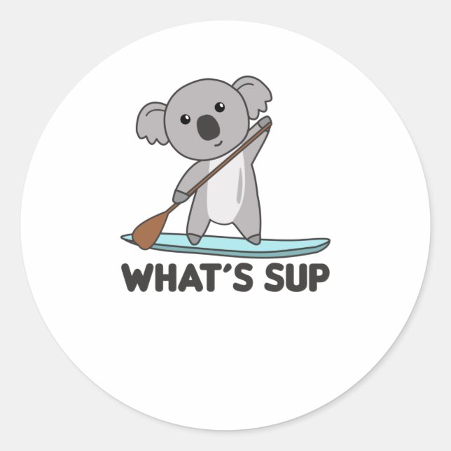 Adesivo Koala Whats Team Funny Koalas Paddle (Frente)