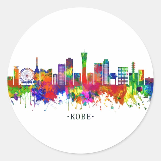 Adesivo Kobe Japan Skyline (Frente)