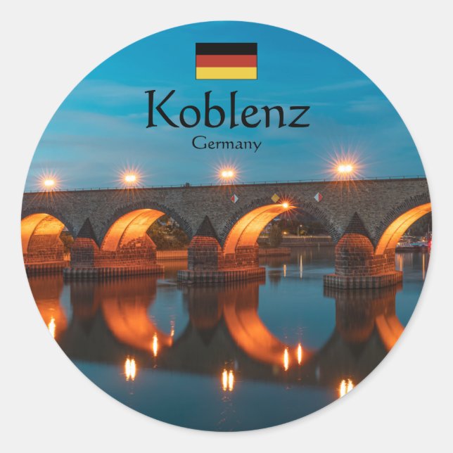 Adesivo Koblenz Alemanha Souvenir (Frente)