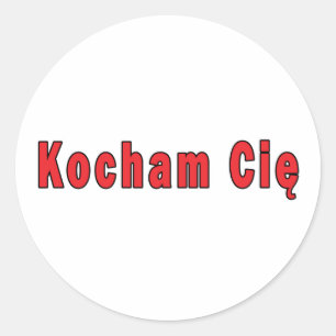 Adesivo Kocham Cie - Eu Te Amo