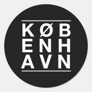 Adesivo Koebenhavn Por Copenhagen Dinamarca