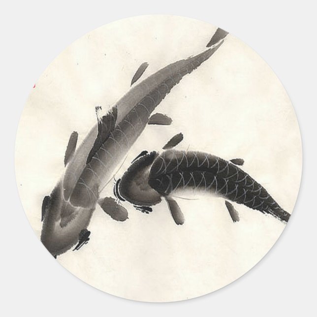 Adesivo Koi Fish Watercolor (Frente)