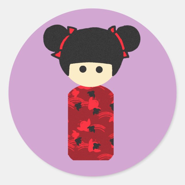 Adesivo Kokeshi Bright Sticker (Frente)