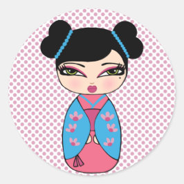 Adesivo Kokeshi Doll Sticker