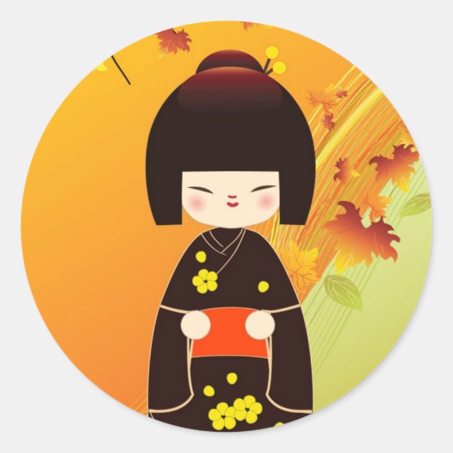 Adesivo Kokeshi doll sticker (Frente)