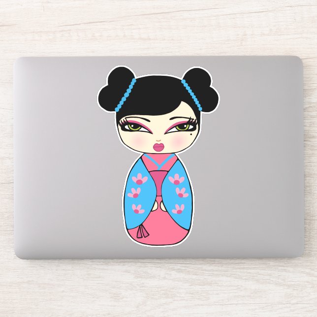 Adesivo Kokeshi Doll Vinyl Sticker (Computador)