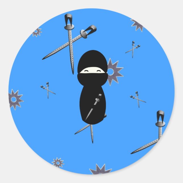 Adesivo Kokeshi Ninja Sticker (Frente)