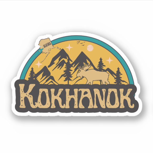 Adesivo Kokhanok, Alaska Sticker (Frente)
