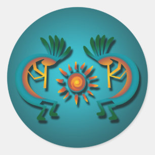 Adesivo Kokopelli com Sun Sticker