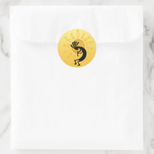 Adesivo Kokopelli Dourado Sun Sticker
