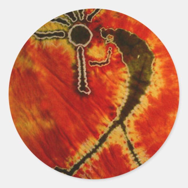 Adesivo Kokopelli Phat Dyes Tie Dyes (Frente)