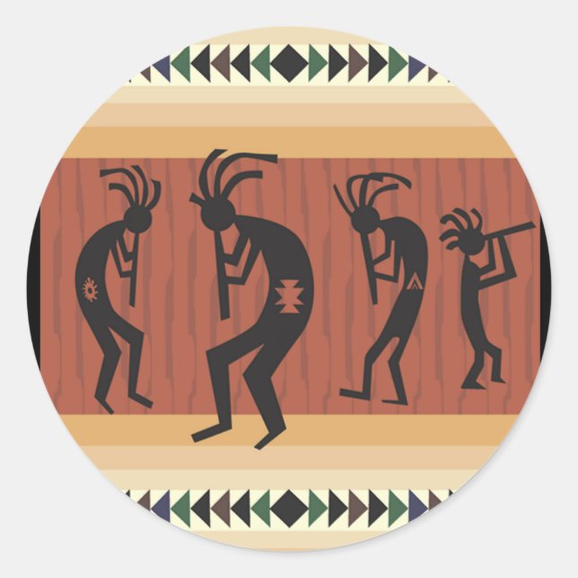 Adesivo Kokopelli Tribal Design (Frente)