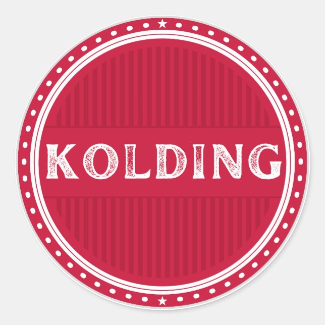 Adesivo Kolding City Pride Emblem – Danish Identity (Frente)
