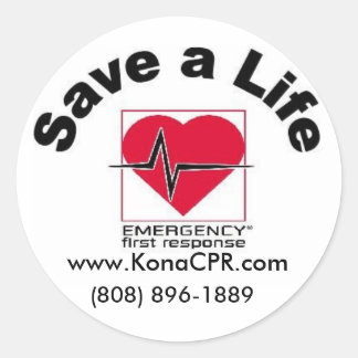 Adesivo Kona CPR's Save a Life Sticker