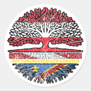 Adesivo Kongo Kongolesisch Österreichisch Österreich Baum