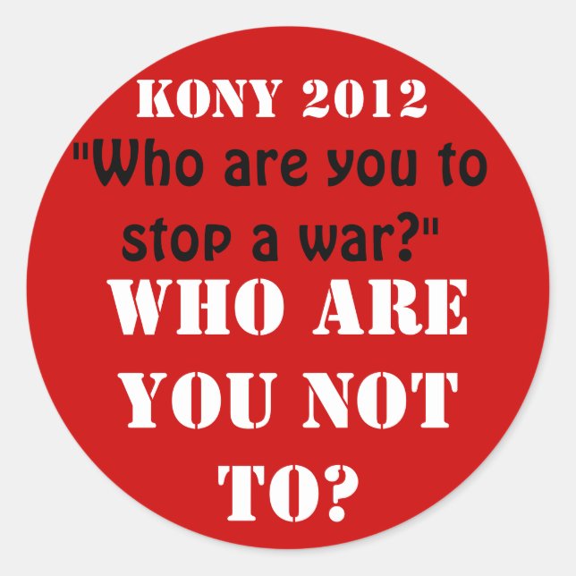 Adesivo Kony 2012 (Frente)