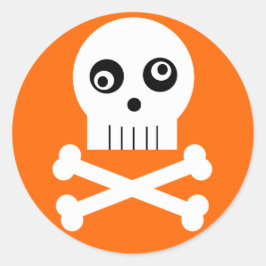 Adesivo Kooky Googley Eyed Skull Halloween Sticker