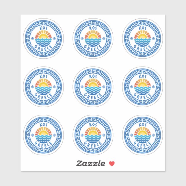 Adesivo KOS Island, Grécia Multiple Pack Sticker (Folha)
