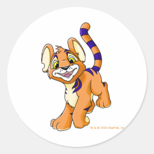 Adesivo Kougra alaranjado aventuroso