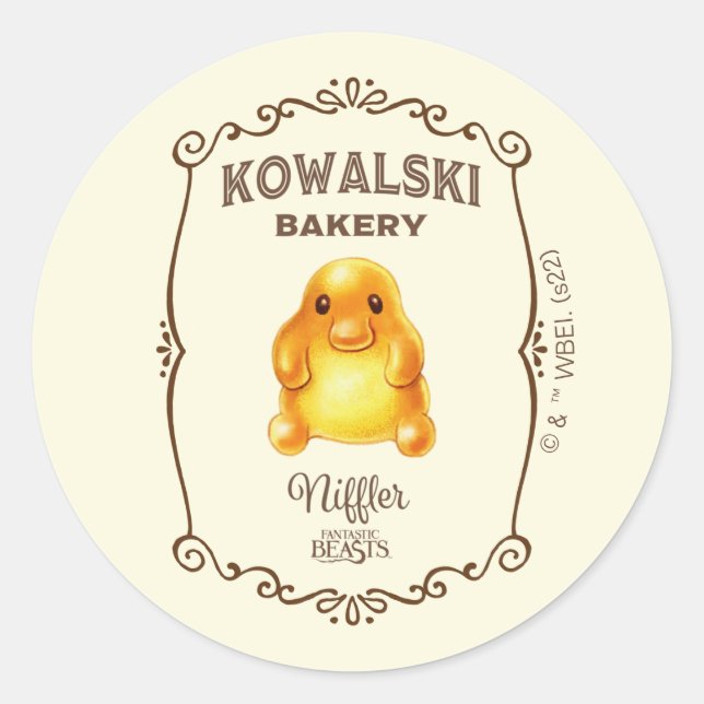 Adesivo Kowalski Bakery - Niffler (Frente)