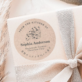 Adesivo Kraft da cozinha do chocolate Chip Cookie