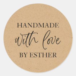 Adesivo Kraft Feito com Amor