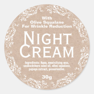 Adesivo Kraft Night Cream Moisturizer Lotion