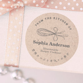 Adesivo Kraft Paper From the Kitchen of Whisk Baked Goods